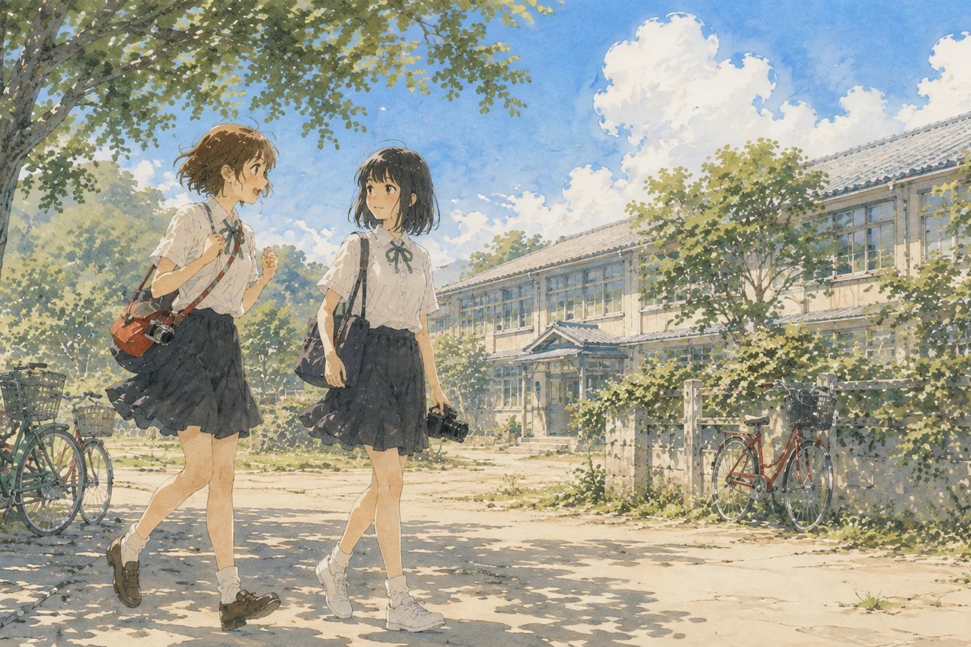 写真を手に