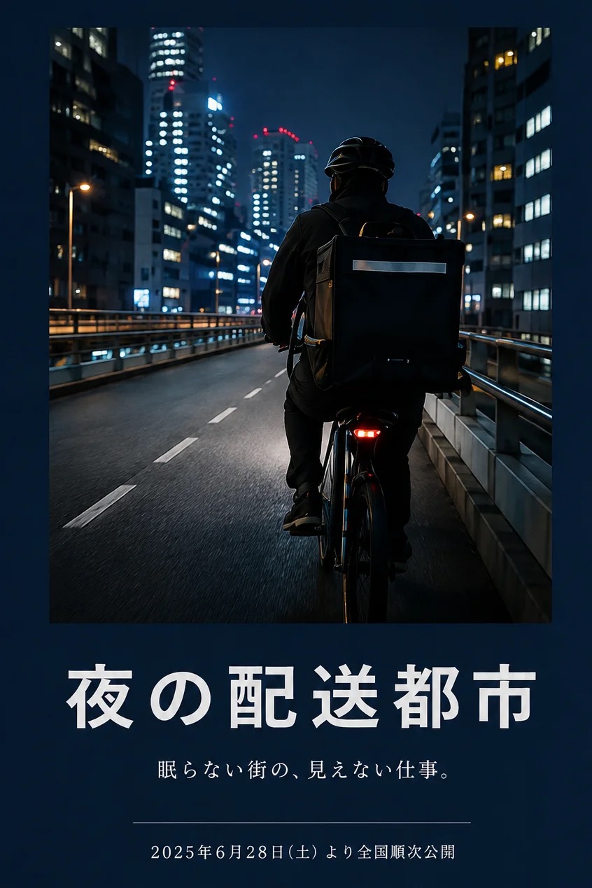 夜の配送都市